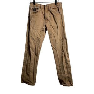 LC King Pointer Brand Duck Canvas Carpenter Pants Mens 30 x 30 Tan Brown Casual